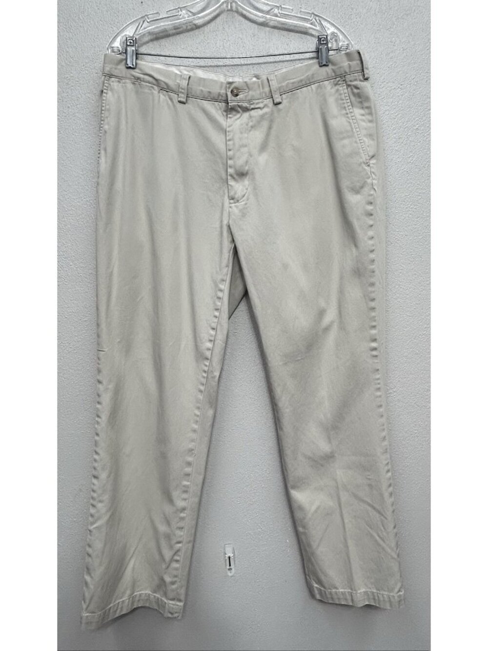 Polo Ralph Lauren Classic Fit Chino Pants Khaki Mens Size 36 Beige Flat Front